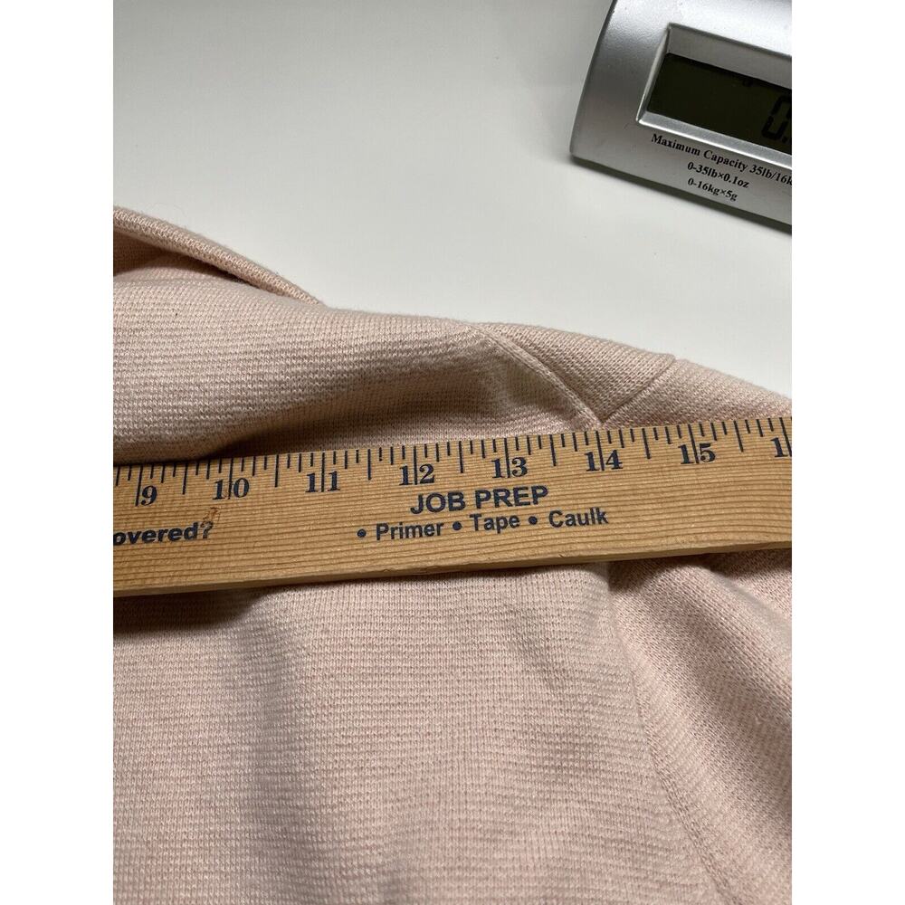 J. Crew Sophie Sweater Blazer XS Wool Open Pockets Blush Pink Cardigan Minimal - Picture 13 of 15